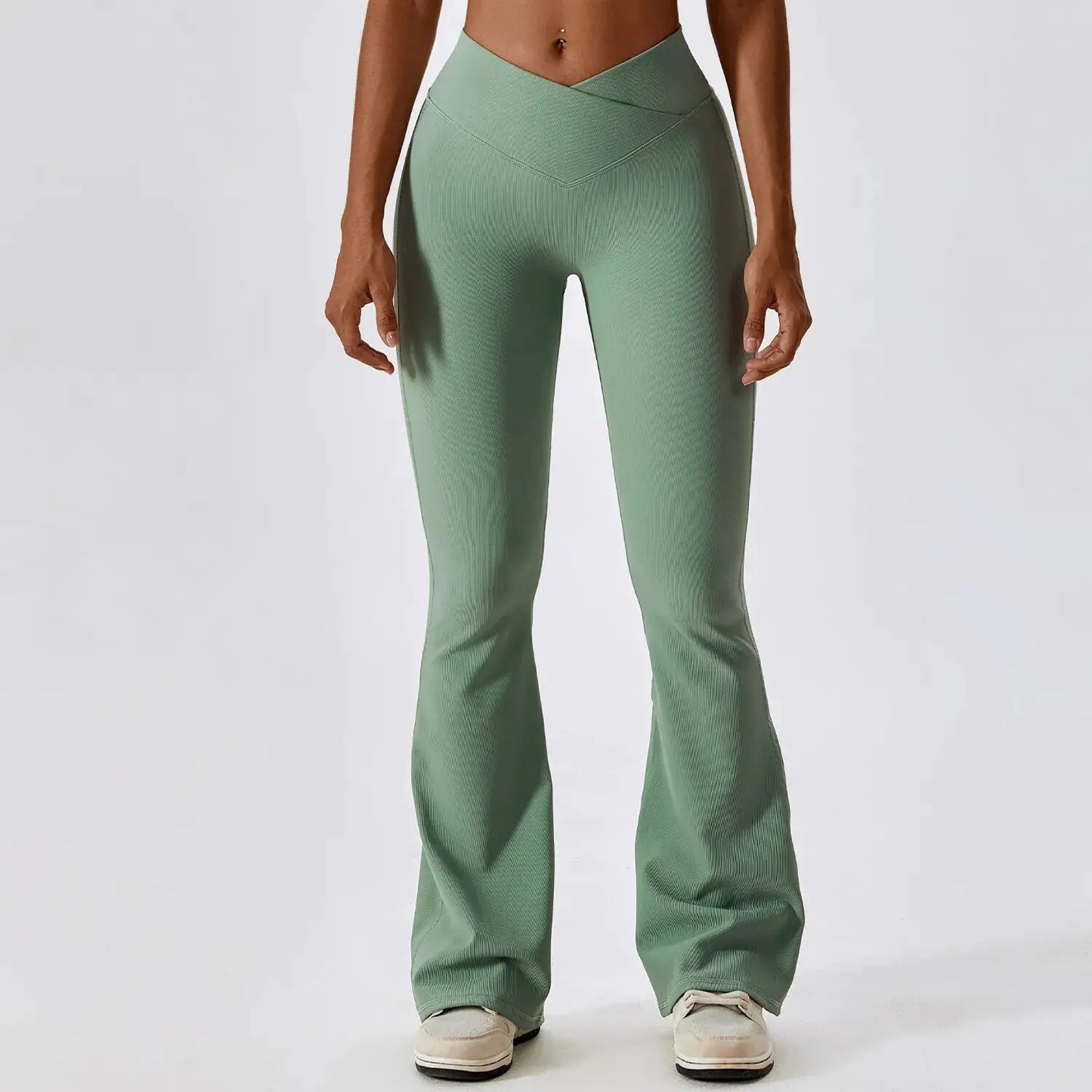 Nevora Scrunch Seamless Leggings Flared