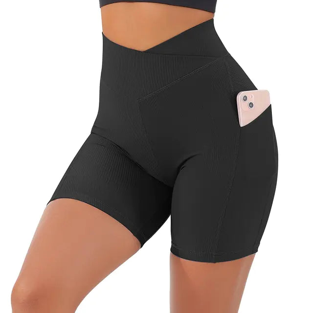 Nevora High Waist Seamless Shorts